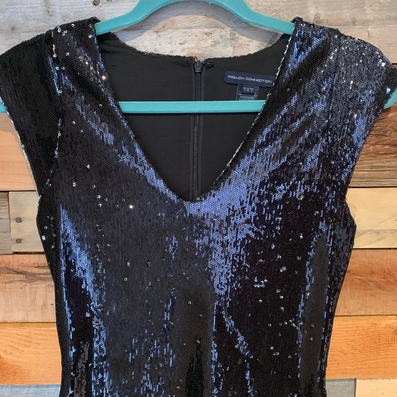 French Connection Refectra Sequin Cap Sleeve Dress - Picture 5 of 16